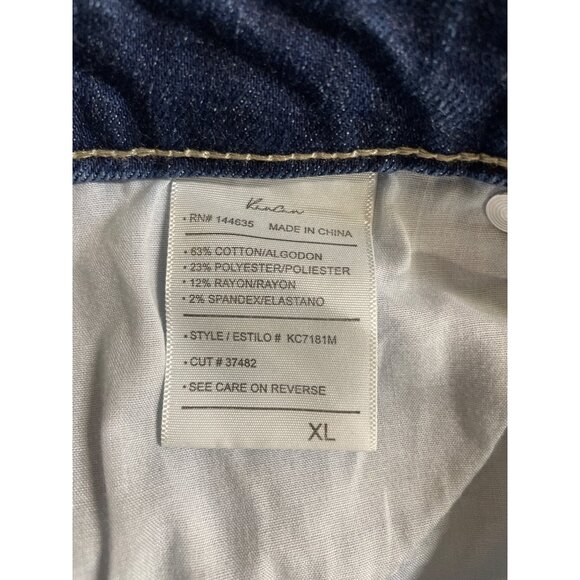 KANCAN Womens Stretch High Rise Cuff Denim Shorts Size XL - Picture 7 of 8